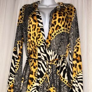 Women’s Animal Print Dress with attached underwear